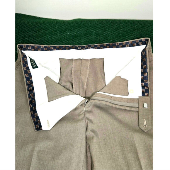 Lauren Ralph Lauren Light Brown Men's Dress Pants. Size 36x32. - Picture 8 of 8